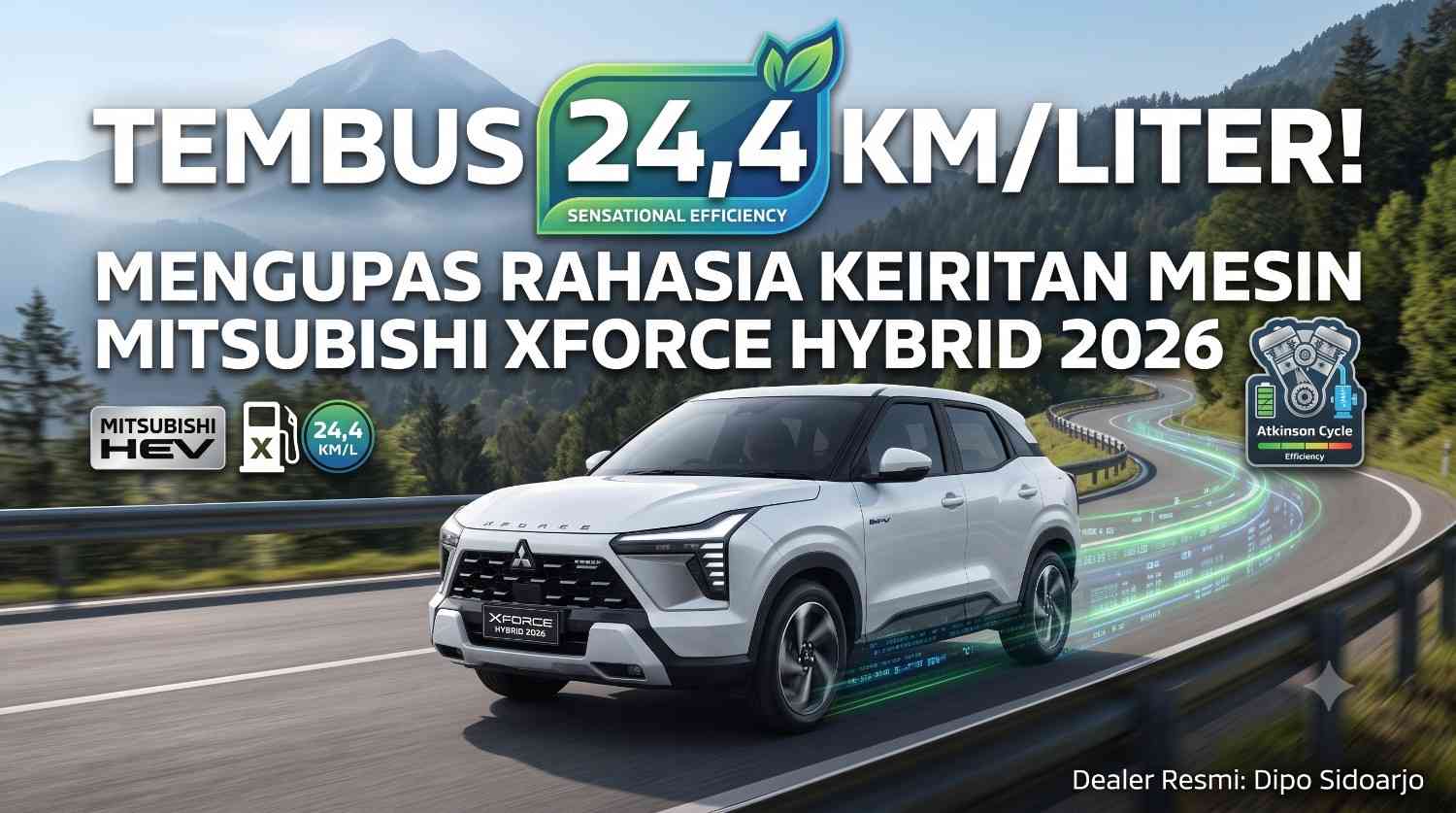 Tembus 24,4 KmLiter! Mengupas Rahasia Keiritan Mesin Mitsubishi Xforce Hybrid 2026